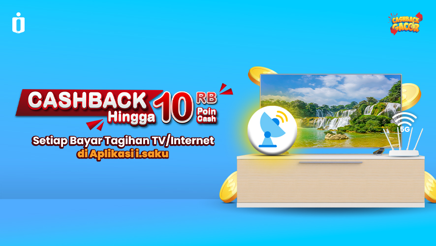 CASHBACK GACOR Bayar Tagihan TV/Internet