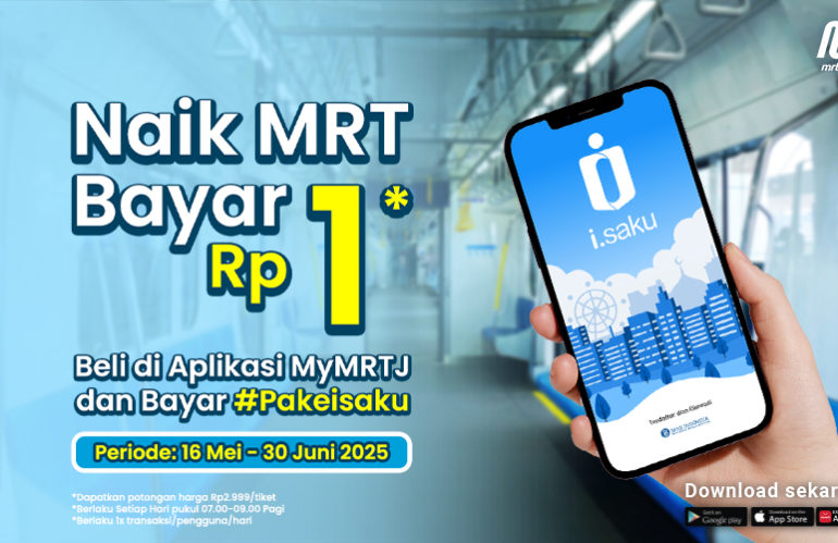 Dapatkan Tiket MRT-J seharga Rp1 #Pakeisaku
