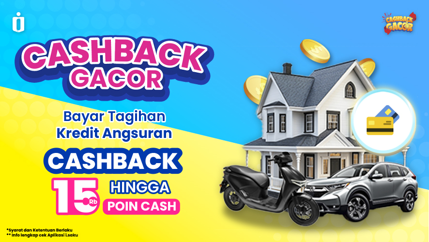 CASHBACK GACOR Bayar Tagihan Kredit Angsuran
