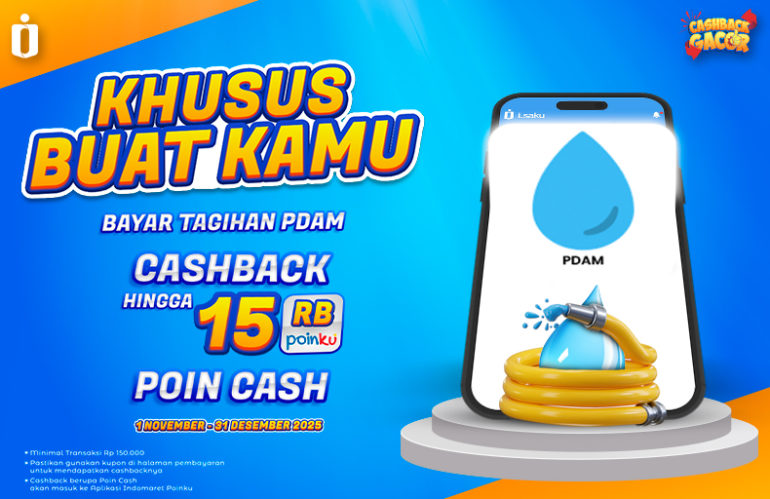(NEW USER) CASHBACK GACOR Bayar Tagihan Air