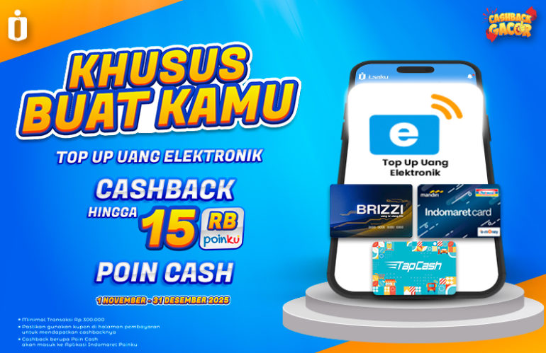 (NEW USER) CASHBACK GACOR Top Up Uang Elektronik